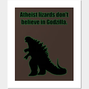 Atheist lizards Posters and Art